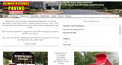 Desktop Screenshot of plymouthcountypaving.com